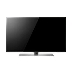 A sleek, modern flat-screen television with a glossy black display