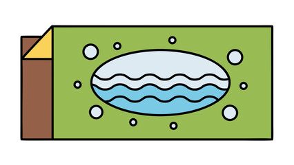 Cartoon Pond Icon - Nature & Water Design
