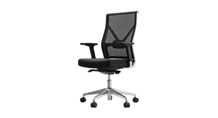 Modern ergonomic office chair with mesh back and adjustable design