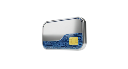 Metallic smart card with integrated circuit chip technology