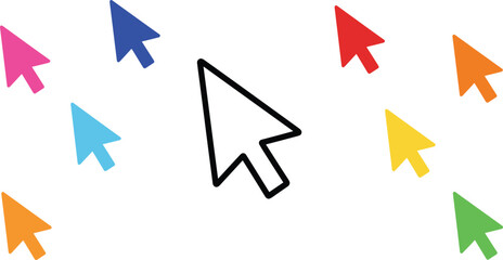 A comprehensive vector graphic collection featuring holiday greetings, group dialogue, management tools, a megaphone for announcements © Bahadur