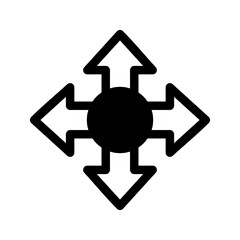 Directions Icon Vector Symbol Design Illustration