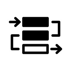 Process Icon Vector Symbol Design Illustration