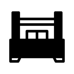Bed Icon Vector Symbol Design Illustration