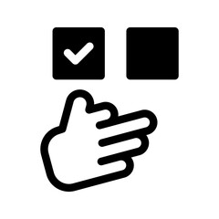 Choice Icon Vector Symbol Design Illustration