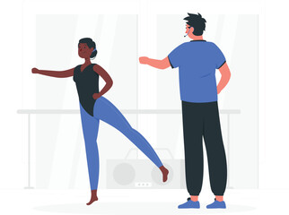 Obraz premium Person performing a dance move