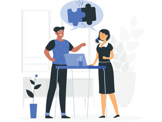 Collaborative problem solving in office