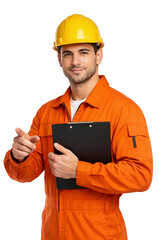 portrait of a handsome engineer