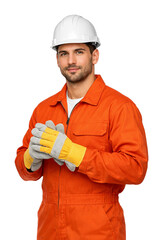 construction worker with helmet