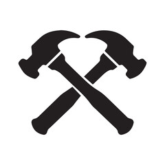 Symmetrical Handyman Logo Emphasizing Balance And Construction Strength