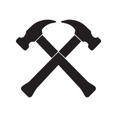 Diagonal Hammer Composition For Modern Repair Service Branding