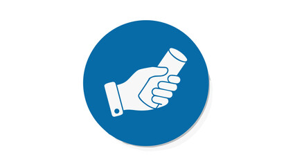 Hand Holding a Scroll Icon
