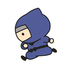 シンプルでかわいい忍者のイラスト	