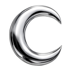 3D Liquid Chrome Abstract Shapes Collection. Glossy Silver Metal Design Elements