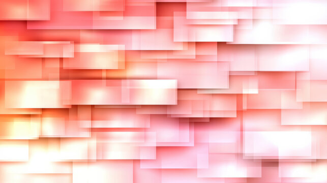 Soft pastel abstract blocks with layered rectangular shapes and warm glow