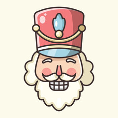 Vector illustration of a stylized human head silhouette with abstract elements, representing thought, ideas, or AI.