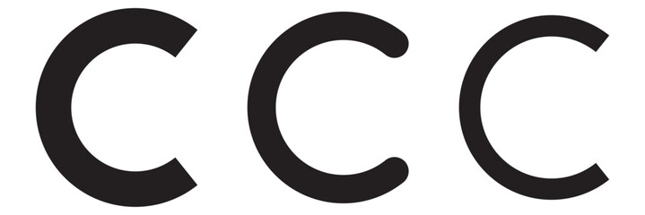 Copyright icon set. copyright symbols