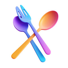 vector fork and spoon sketch cartoon isolated illustration on a white background. Kitchenware equipment utensil objects concept