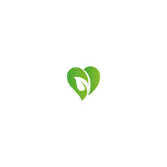 Nature love logo Icon flat vector design