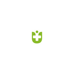 Medical people logo Icon flat vector design