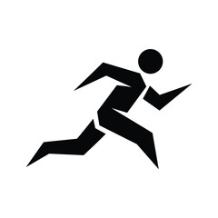 Running man silhouette