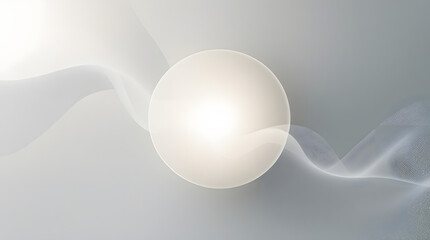 minimalist luxury white-gray abstract background with soft gradient copy space