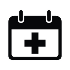 Obraz premium Medical appointment scheduled on calendar