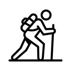 Person helping another person to walk with the help of a stick