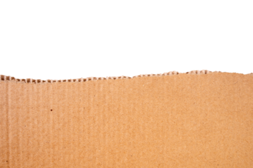 cardboard box with torn transparent edges