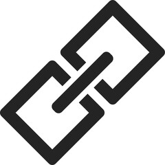 Link Hyperlink Chain Connection Icon Vector Illustration. Web Interface UI Symbol.