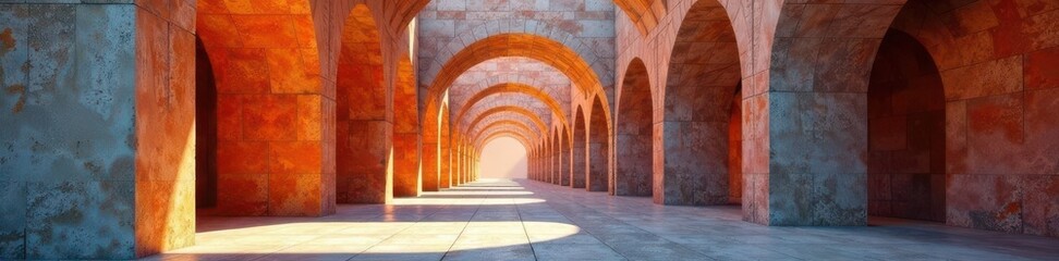 Fototapeta premium Interlocking concrete shapes, high-contrast shadows , geometric, pattern