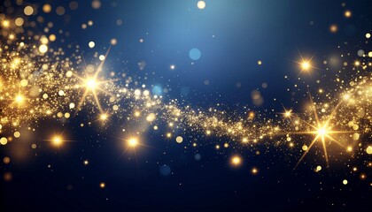 New Year's Celebration Background with Sparkling Fireflies and Soft Gradient in Minimal Design