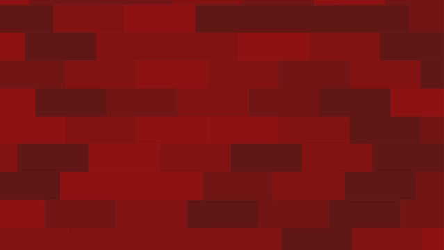 赤系カラーのレンガ調背景素材