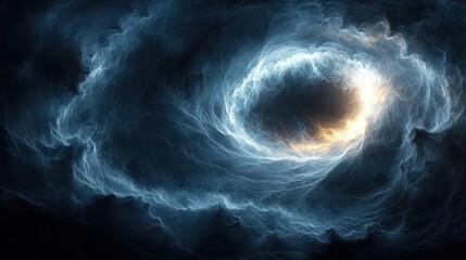 Stormy vortex of swirling clouds