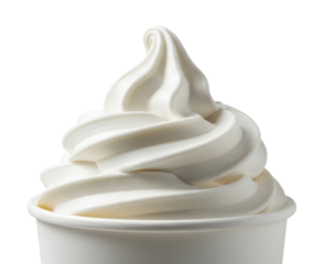Soft serve ice cream transparent background cutout png