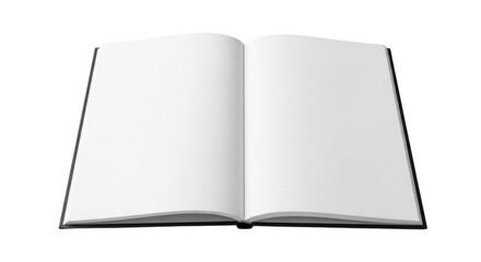 Open blank book transparent background cutout png