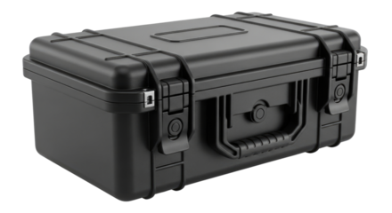 Black protective case transparent background cutout png