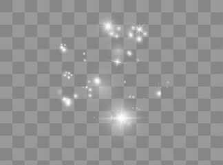 Glitter Background. Glowing Shining Particles and Stars.