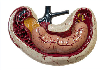 Anatomical Model of Human Stomach and Digestive System for Education