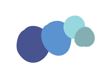 青系のグラデーションあしらい素材