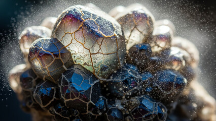 Cluster Grape Crystal Shell