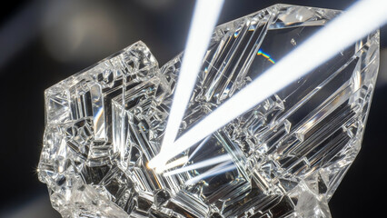 Crystal Shard with Laser Beams