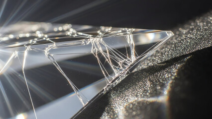 Crystal Shard Light Reflection