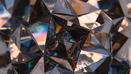 Crystal Facets in Geometric Sculpture
