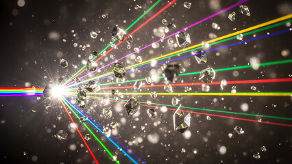 Light Beam Rainbow Prism