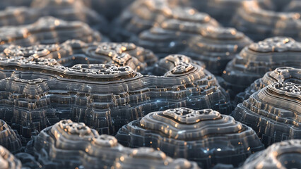 Strata Pattern Rock Formations