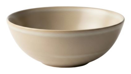 Serving delicious dishes in a beige bowl kitchen isolated on transparent background