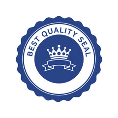 Premium quality seal with crown emblem Vector