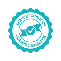 Guaranteed satisfaction badge icon design Vector