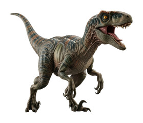 Dinosaur action figure toy store model isolated on transparent background